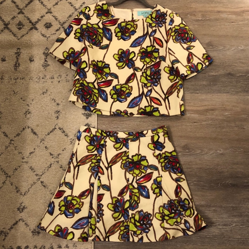 Karlie matching skirt and top set